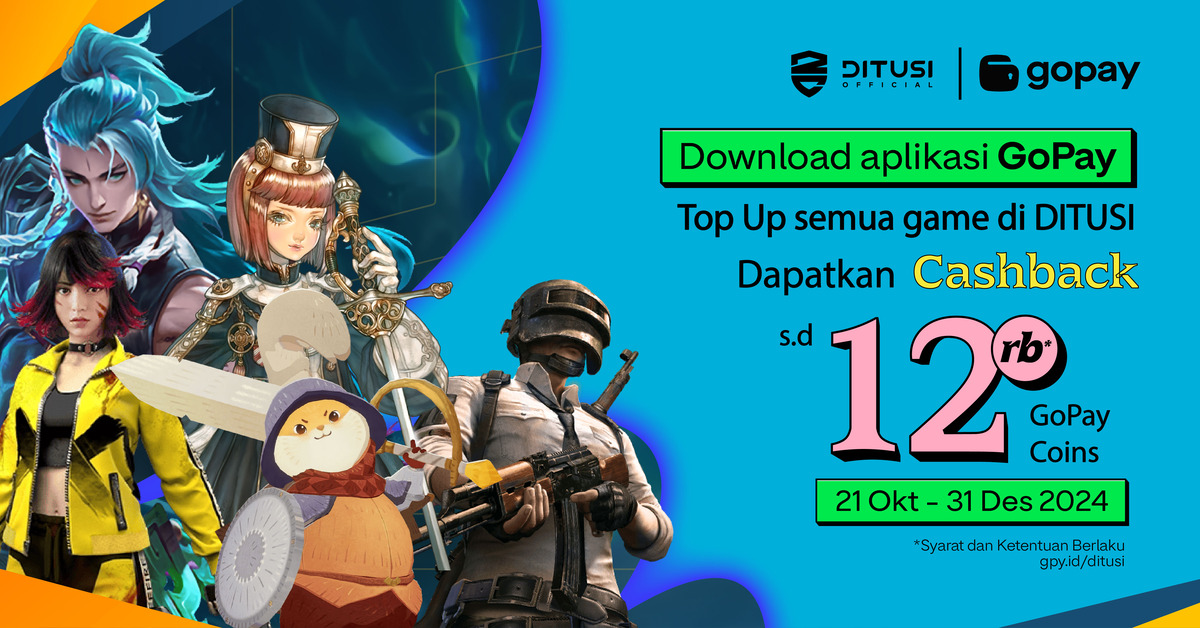 Gopay ditusi top up semua game BLOG