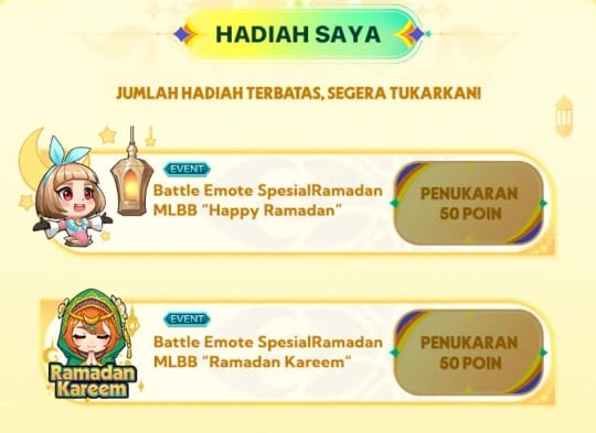 Hadiah Battle Emote Spesial Ramadan 2025