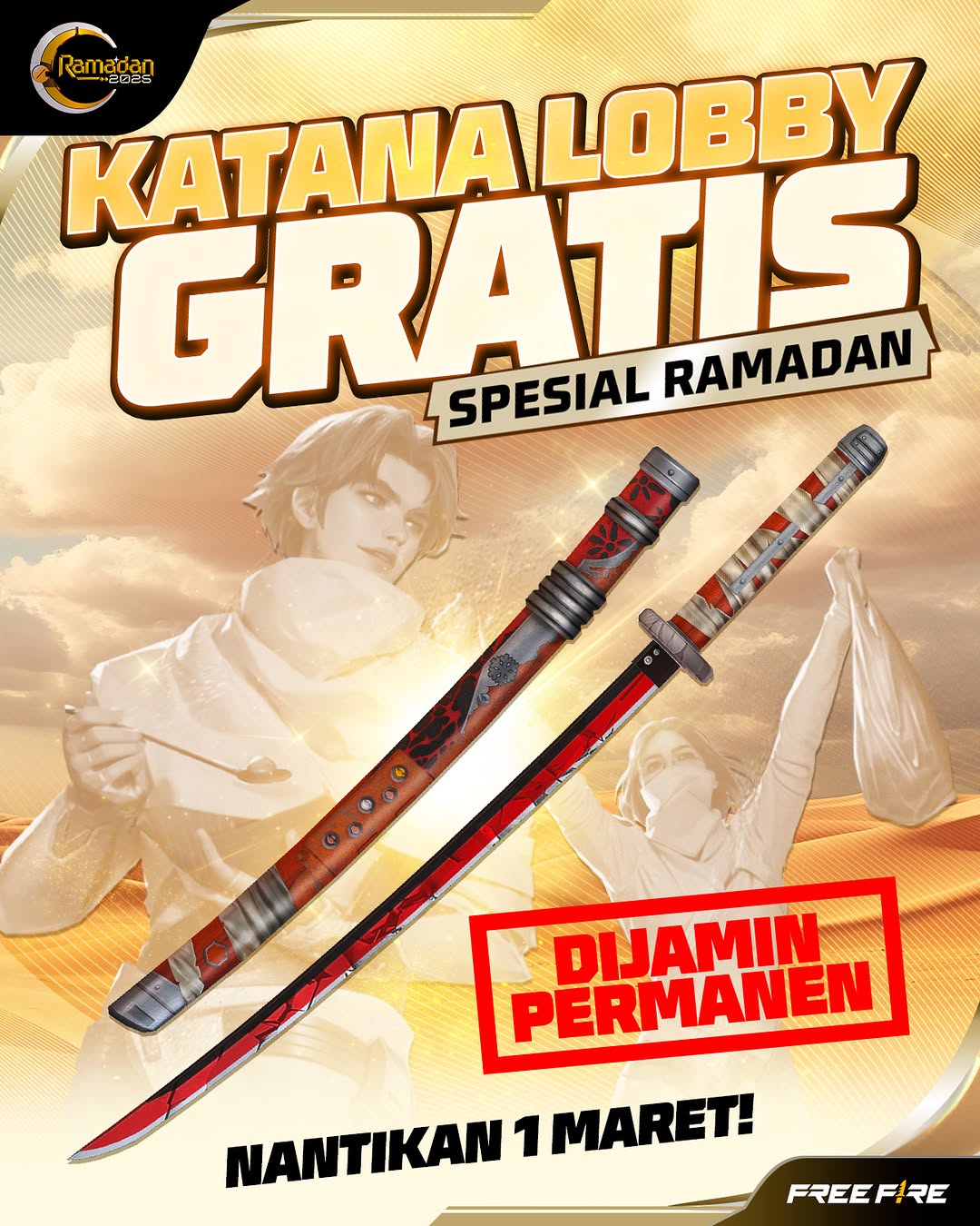 Katana Lobby Gratis FF Gingerbread's Bane